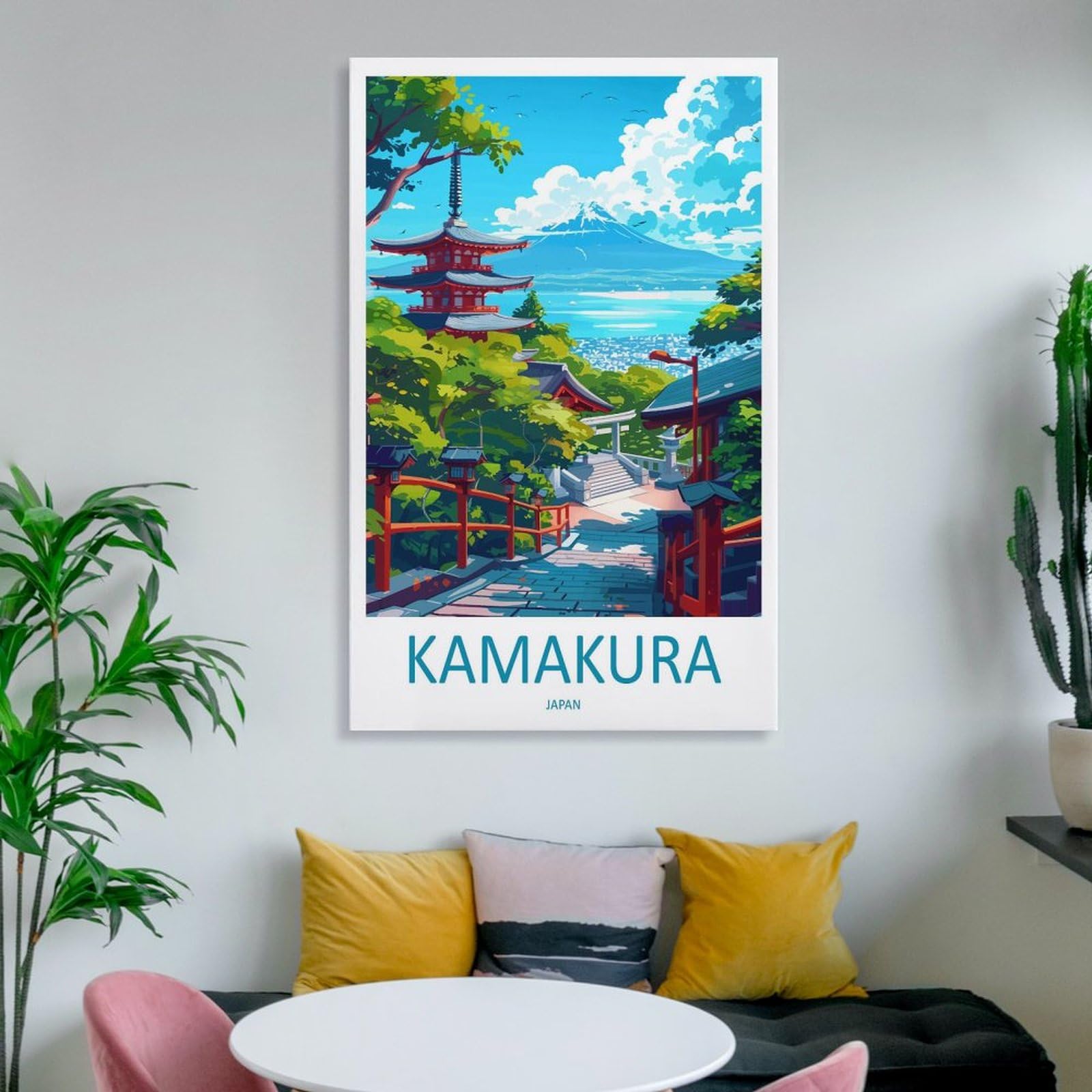 Amazon.com: ZJLAMZ Kamakura Japan Travel Poster Canvas Poster